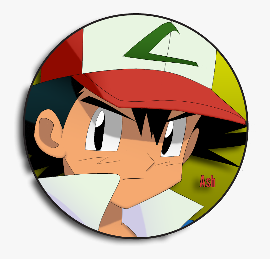 Home / Pin Back Buttons / Pokemon / Ash Pin Back Button - Cartoon, HD Png Download, Free Download
