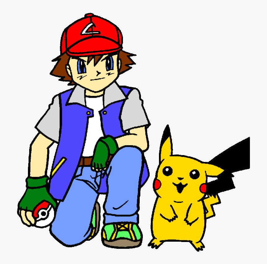 Pokemon Ash Coloring Pages, HD Png Download, Free Download