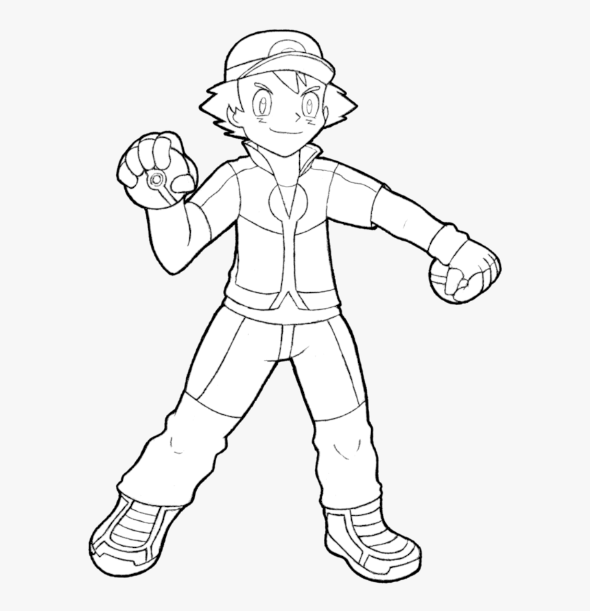 Ash Drawing - Ash Ketchum Drawing Kalos, HD Png Download, Free Download