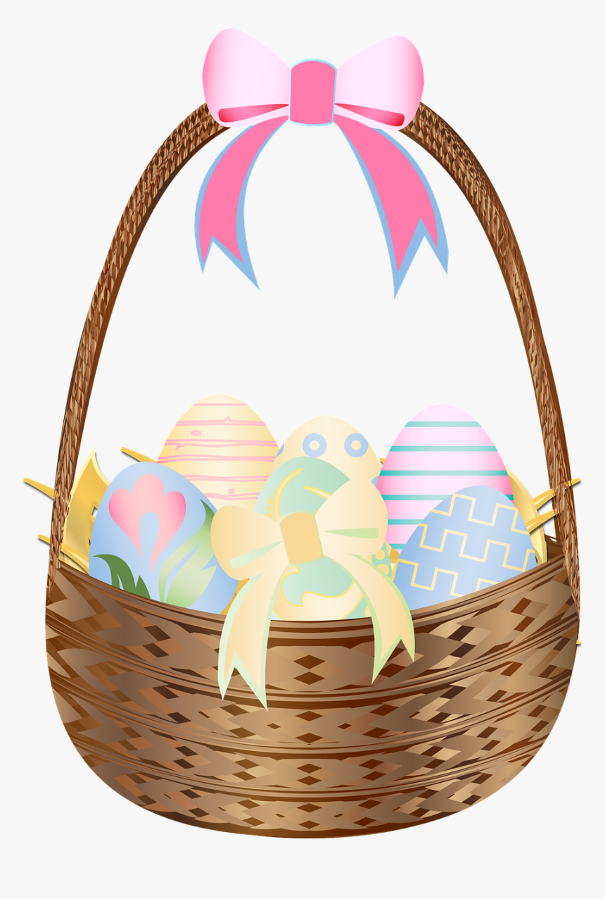 Graphic, Easter Basket, Easter Eggs, Easter, Basket - Cesta De Pascoa Png, Transparent Png, Free Download