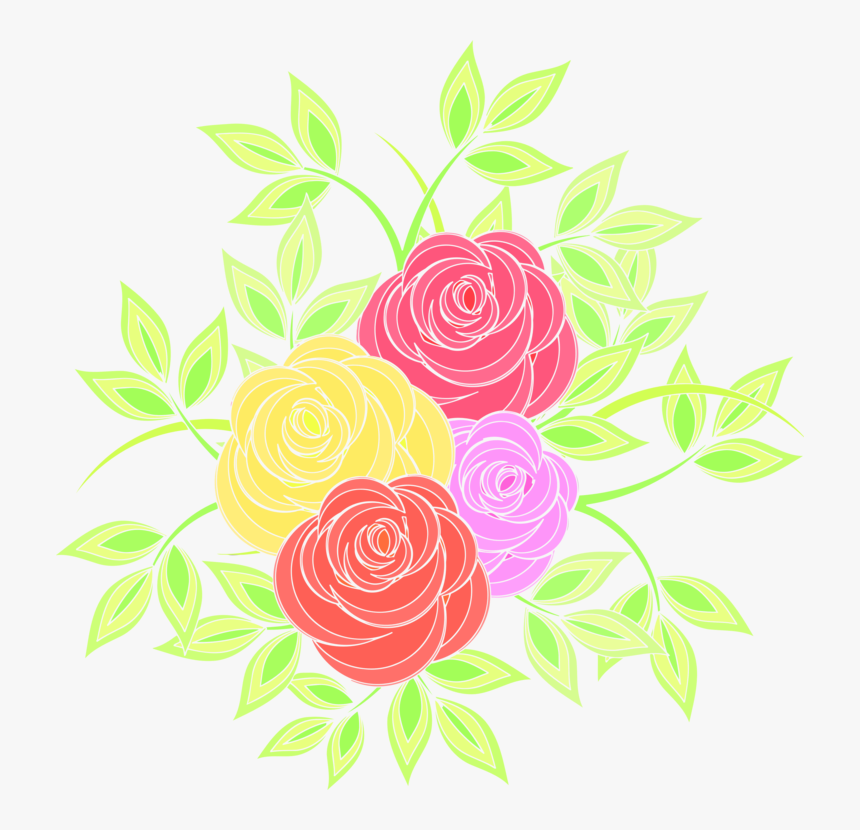 Art,garden Roses,petal - Rose, HD Png Download, Free Download