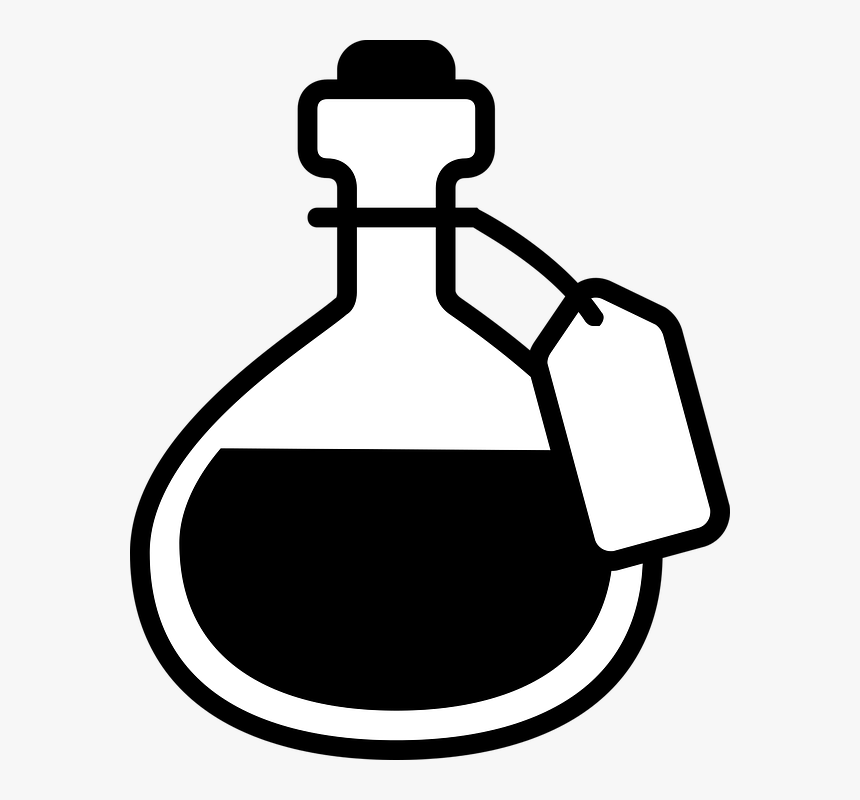 Brew, Potion, Alchemy, Magic, Seller, Dealer, Sale - Potion Black And White, HD Png Download, Free Download