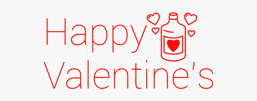 Happy Valentine"s Love Potion - Carmine, HD Png Download, Free Download