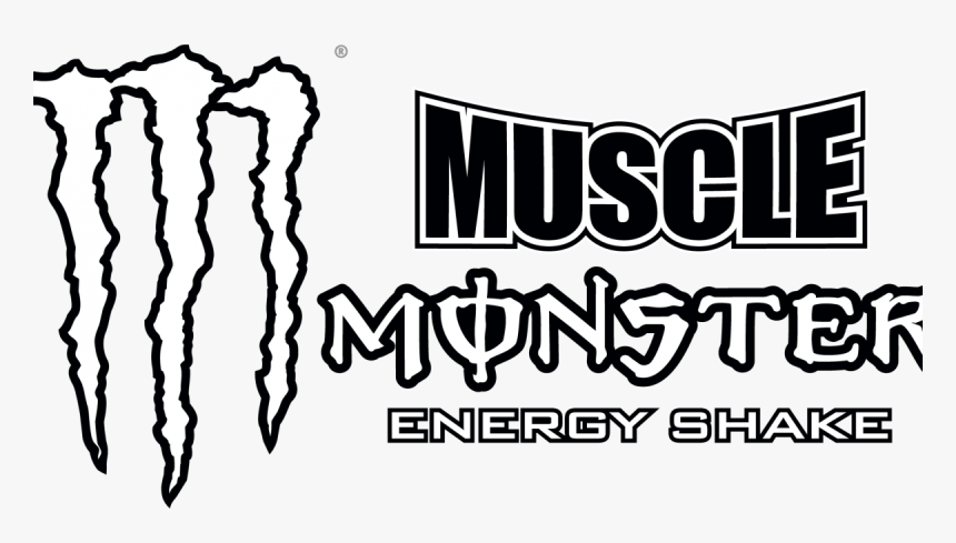 Muscle Monster - Monster Energy Logo Png White, Transparent Png, Free Download