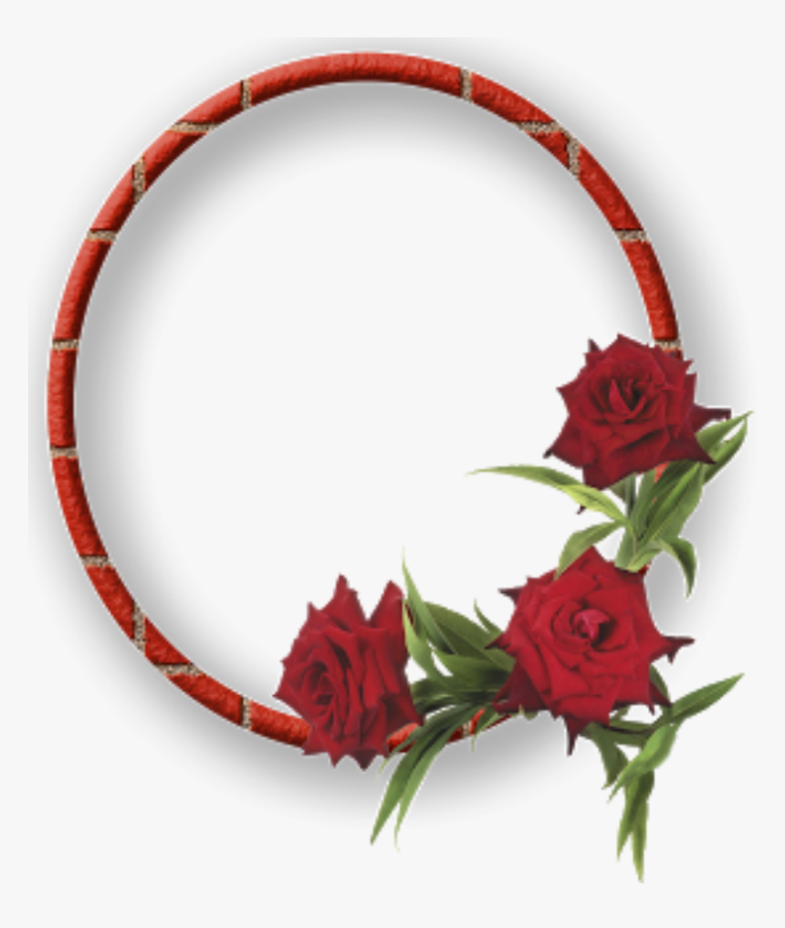Mq Red Roses Frame Frames Border Borders Flowers - Flower Rose Frame Border, HD Png Download, Free Download