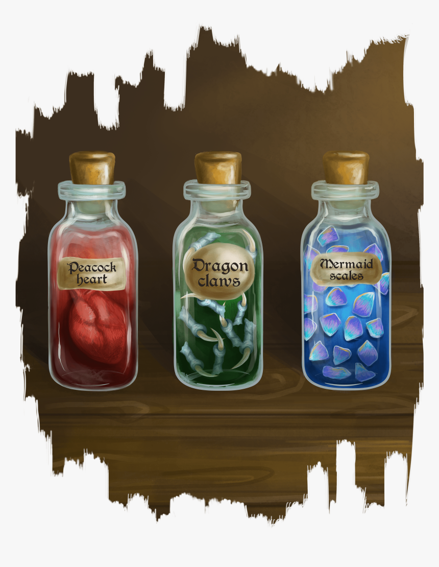 Potion Bottles Clip Art, HD Png Download, Free Download