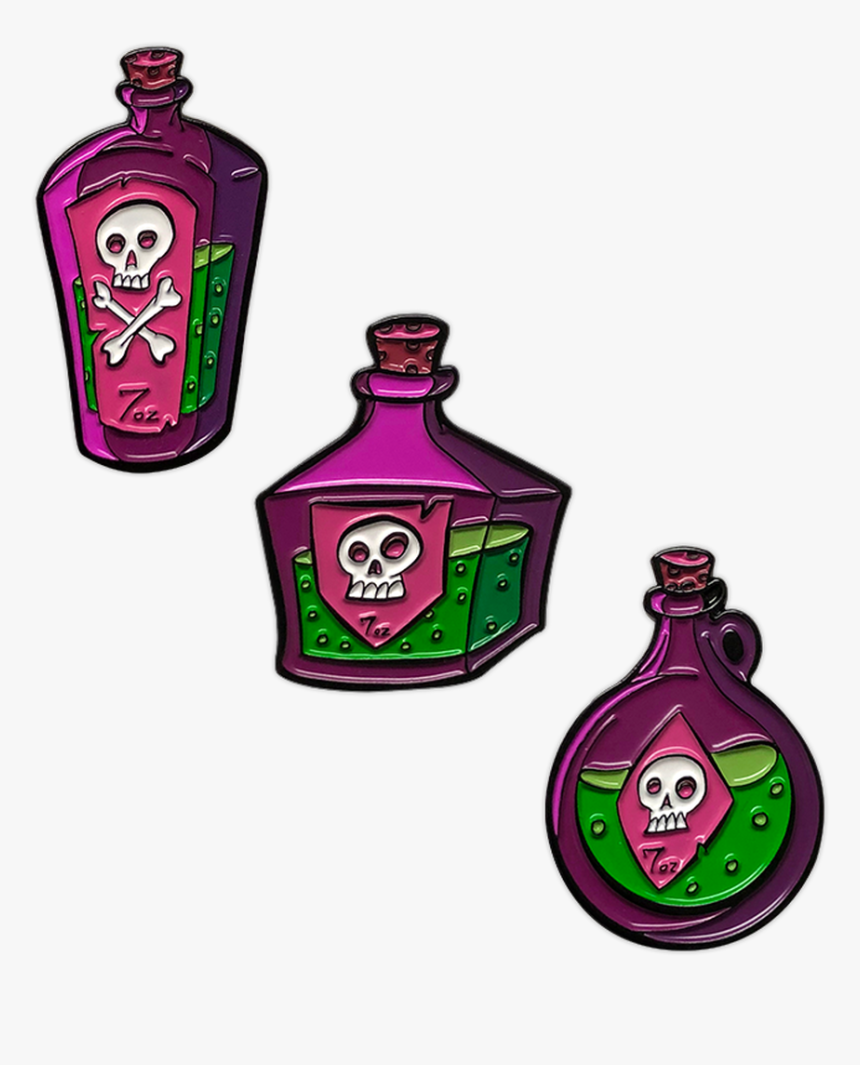 Potions Enamel Pin Set By Seventh - Glass Bottle, HD Png Download, Free Download