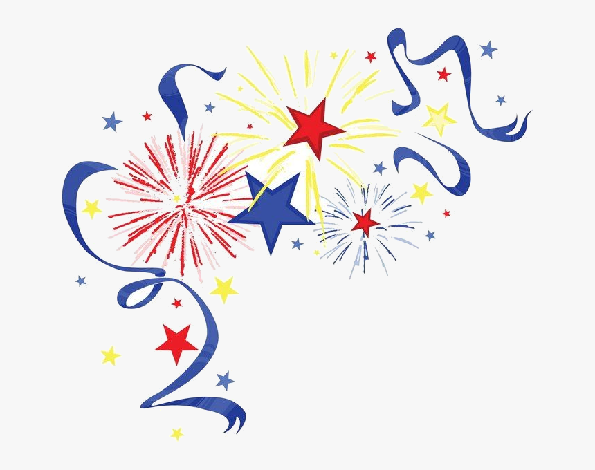 4th Of July Th Fireworks Clipart Transparent Png - July 4th Fireworks Clip Art, Png Download, Free Download