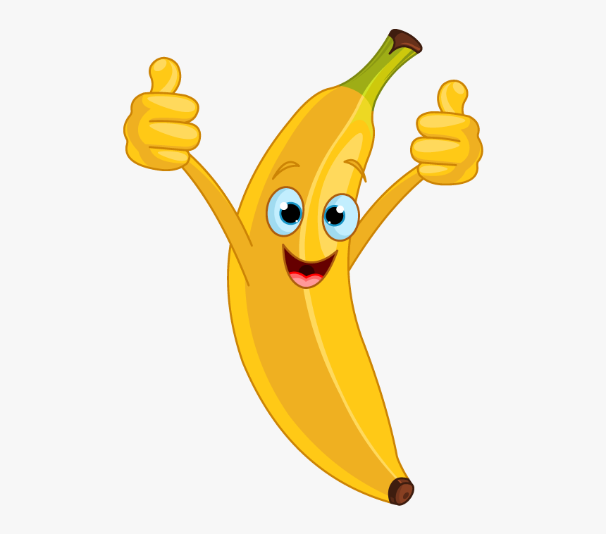 Bananas Transparent Happy - Smiley Banana Clipart, HD Png Download, Free Download