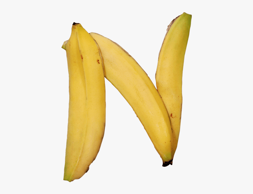 Banana Font - Food That Looks Like The Letter N, HD Png Download, Free Download