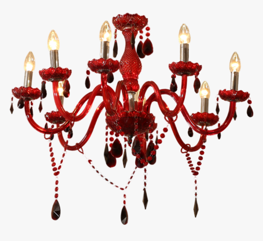 Red Chandelier Png, Transparent Png, Free Download