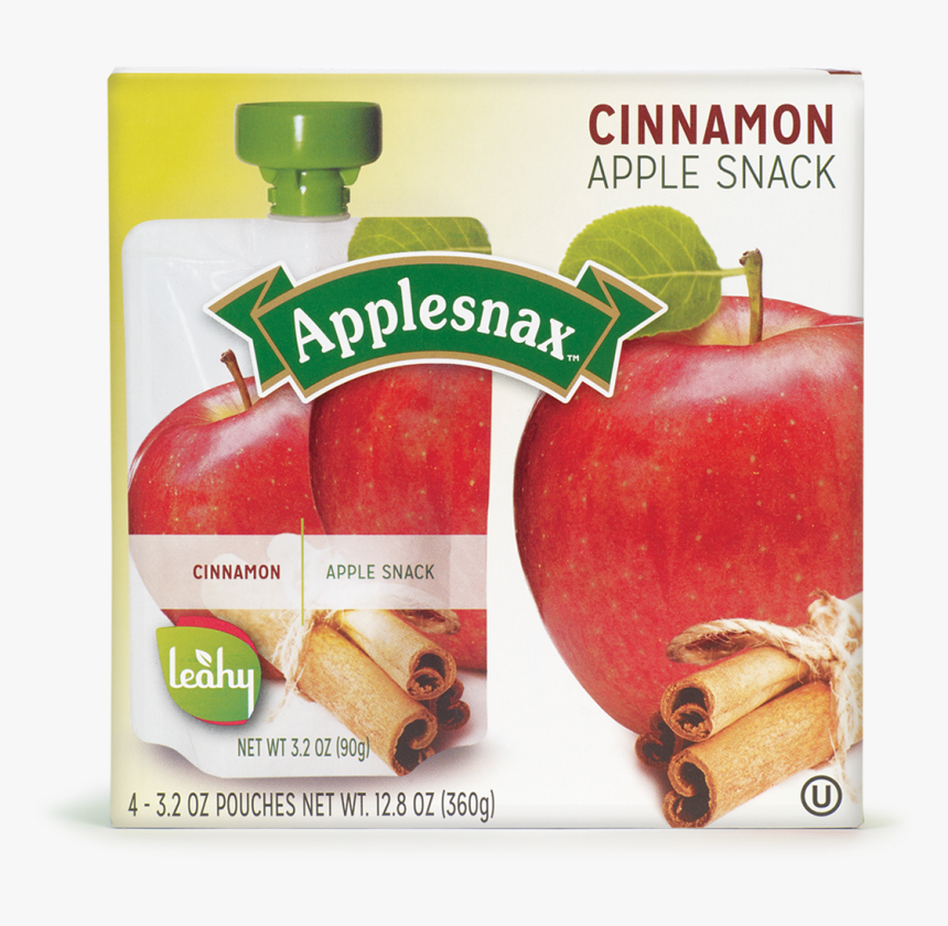 Boite 4 Pouch Applesnax Cinnamon Usa - Natural Foods, HD Png Download, Free Download