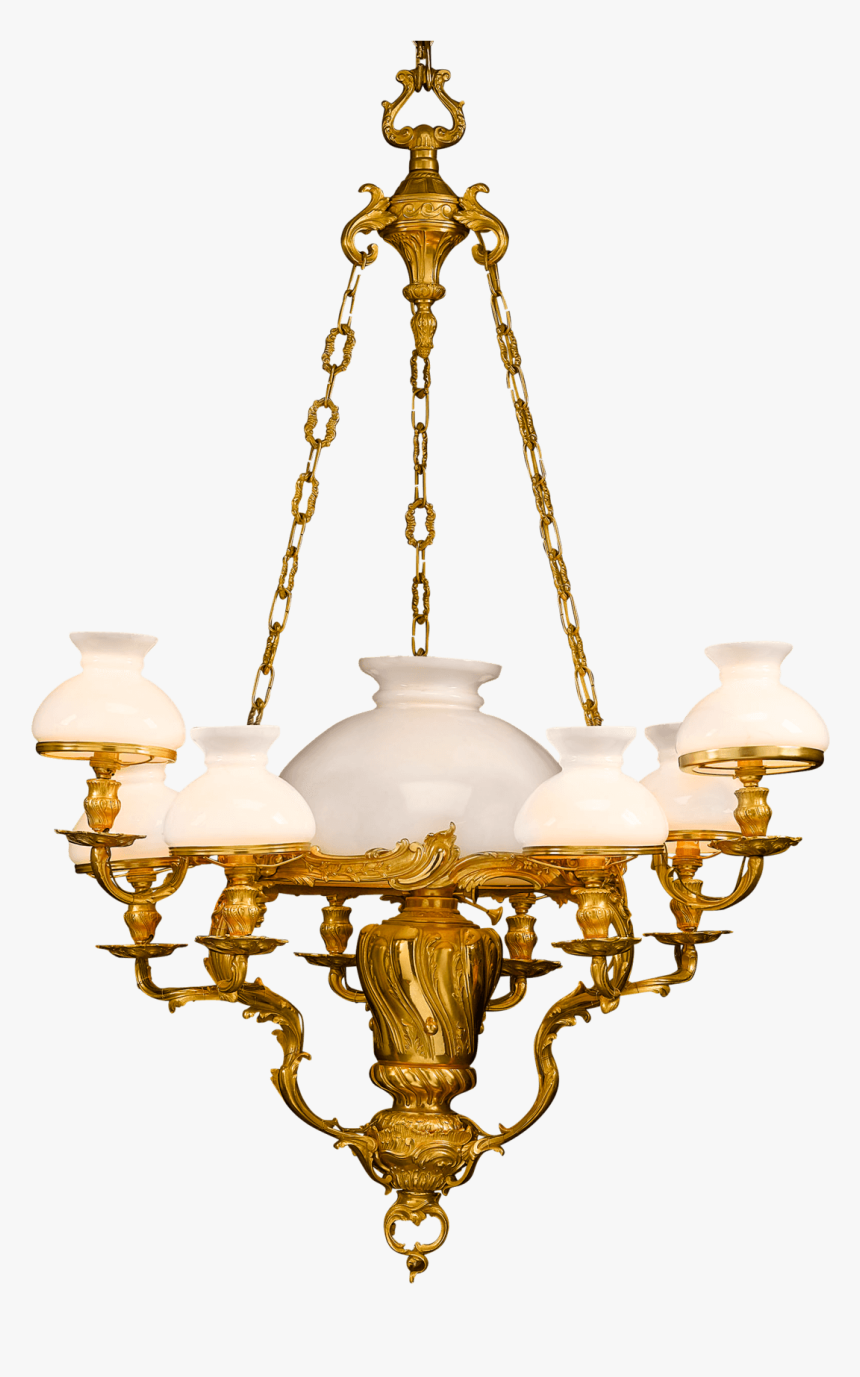 Century Ornament 19th Chandelier Brass Bronze Clipart - 19 Century Chandeliers, HD Png Download, Free Download