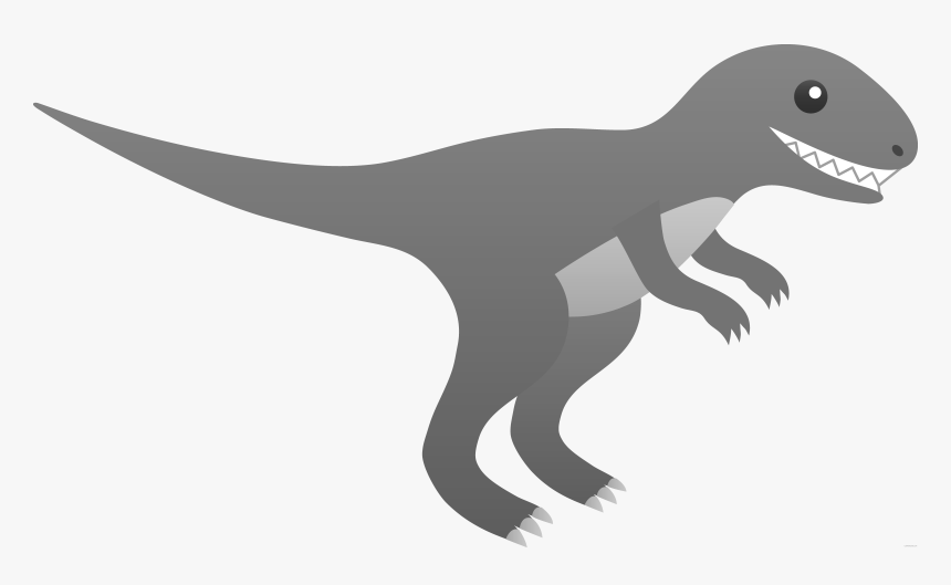 Footprints Clipart Raptor - T Rex Dinosaur Clipart, HD Png Download, Free Download