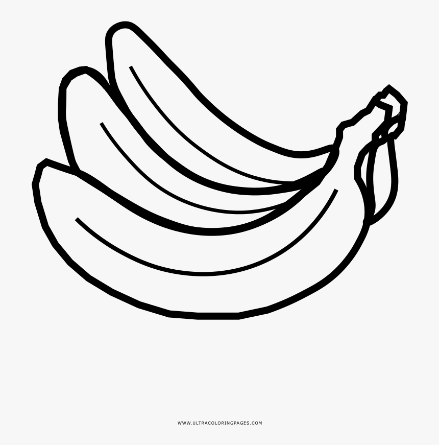 Transparent Bananas Clipart Black And White - Banana Black And White Png, Png Download, Free Download