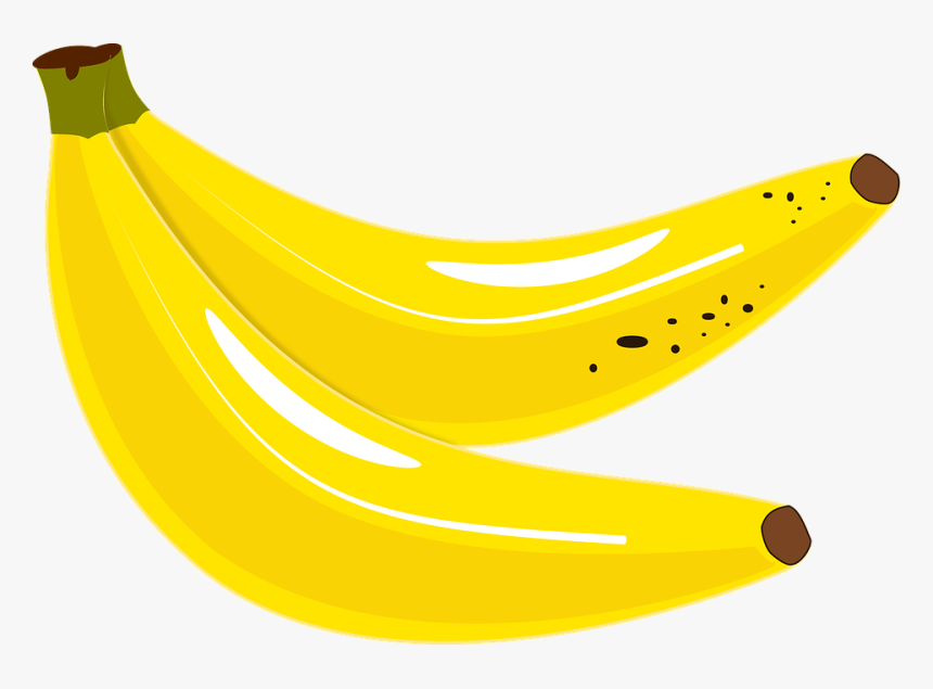 Banana, Tropical, Yellow, Bananas, Exotic, Fruit - Gambar Pisang Kartun Hd, HD Png Download, Free Download