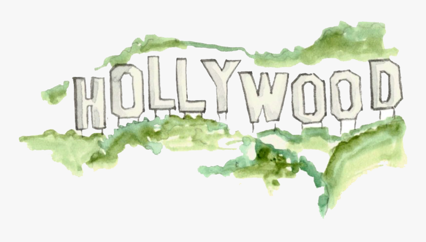 Hollywood Sign Png - Watercolor Paint, Transparent Png, Free Download
