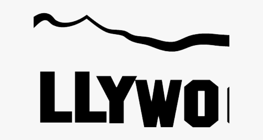 Clip Art Hollywood Sign Outline - Hollywood Sign White Background, HD Png Download, Free Download