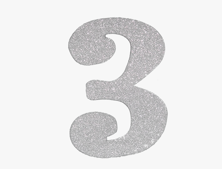 Silver Glitter Numbers Png, Transparent Png, Free Download