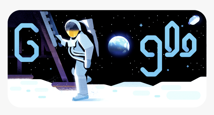 Google Doodle 50th Anniversary Of The Moon Landing, HD Png Download, Free Download