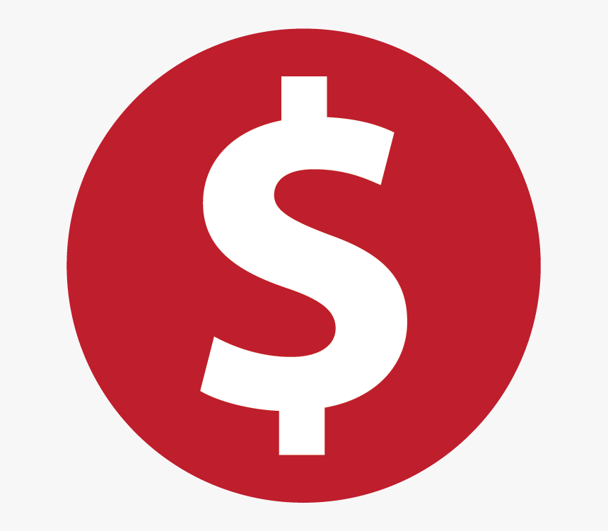 Red Dollar Sign Png, Transparent Png, Free Download