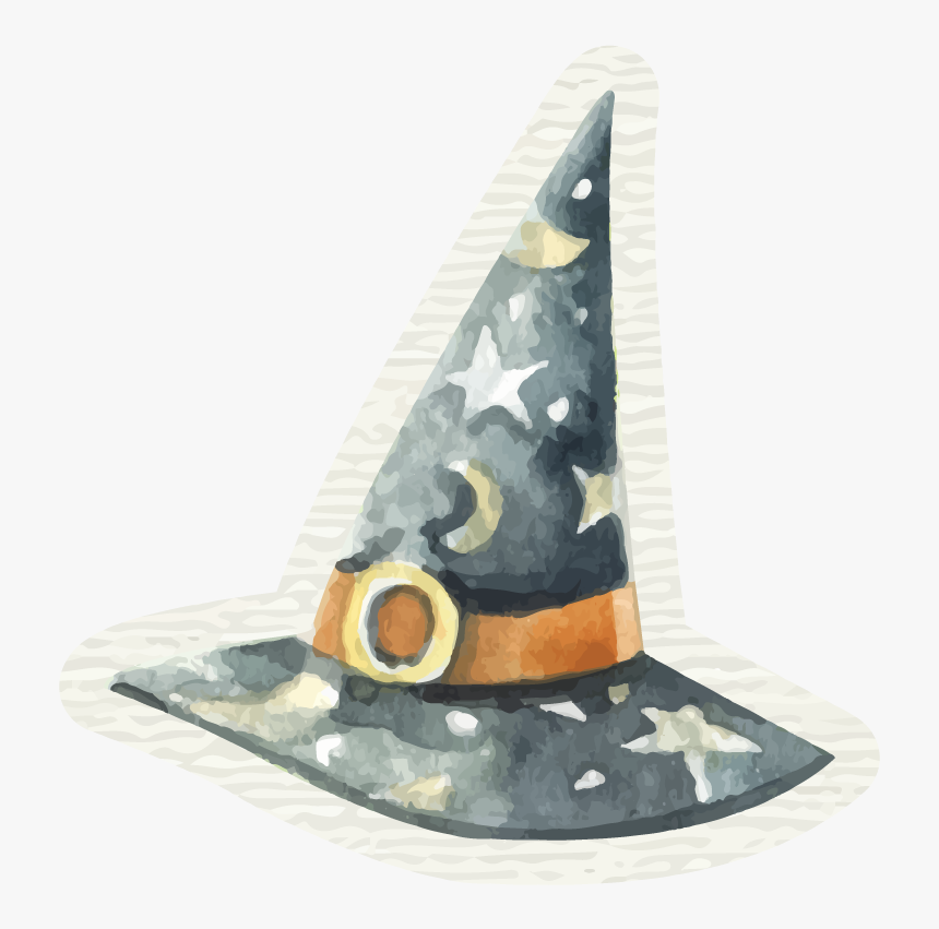 Watercolor Witch Hat , Png Download - Witch Hat Watercolour Png, Transparent Png, Free Download