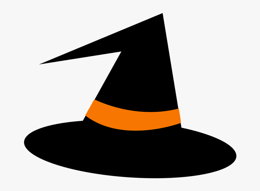 Witch-hat - Transparent Orange Witch Hat, HD Png Download, Free Download