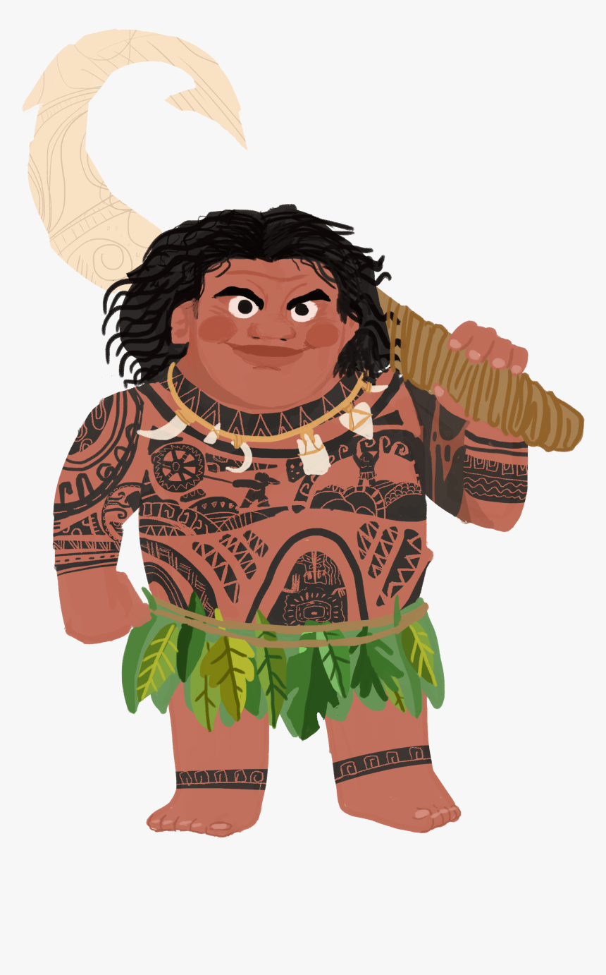 Moana Clipart Maori People - Maui Bebe Moana Png, Transparent Png, Free Download