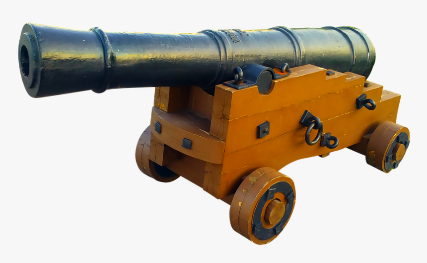 Cannon, Carriage, An Old Cannon, Naval Gun, Shoot, - Cannon Gun Transparent, HD Png Download, Free Download