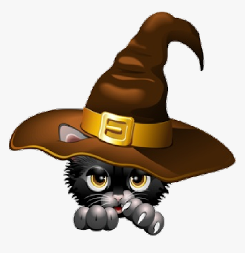 Halloween Black Cat Clipart - Cat Halloween Black Png, Transparent Png, Free Download