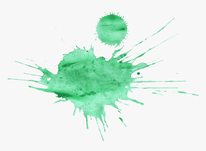 16 Green Watercolor Splatter - Green Watercolor Stain Png, Transparent Png, Free Download