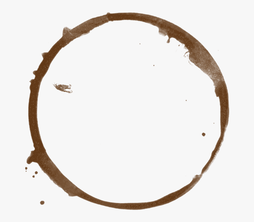 Cafe Sello De Calidad - Coffee Stain Black And White, HD Png Download, Free Download