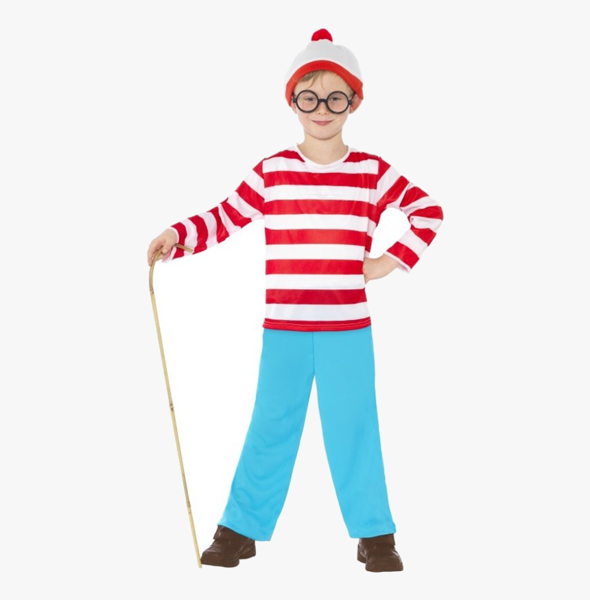 Where"s Wally Costume Party Child T-shirt - Boys World Book Day Costumes, HD Png Download, Free Download