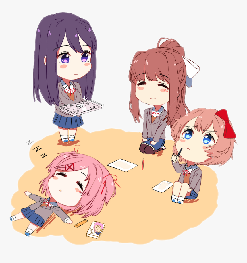 #dokidokiliteratureclub #yuri #sayori #natsuki #monika - Doki Doki Character Are You, HD Png Download, Free Download