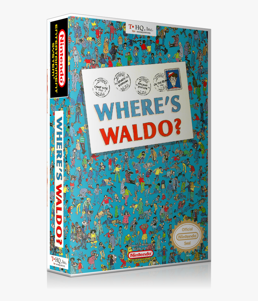 Nes Where"s Waldo Retail Game Cover To Fit A Ugc Style - Where's Waldo Nes, HD Png Download, Free Download