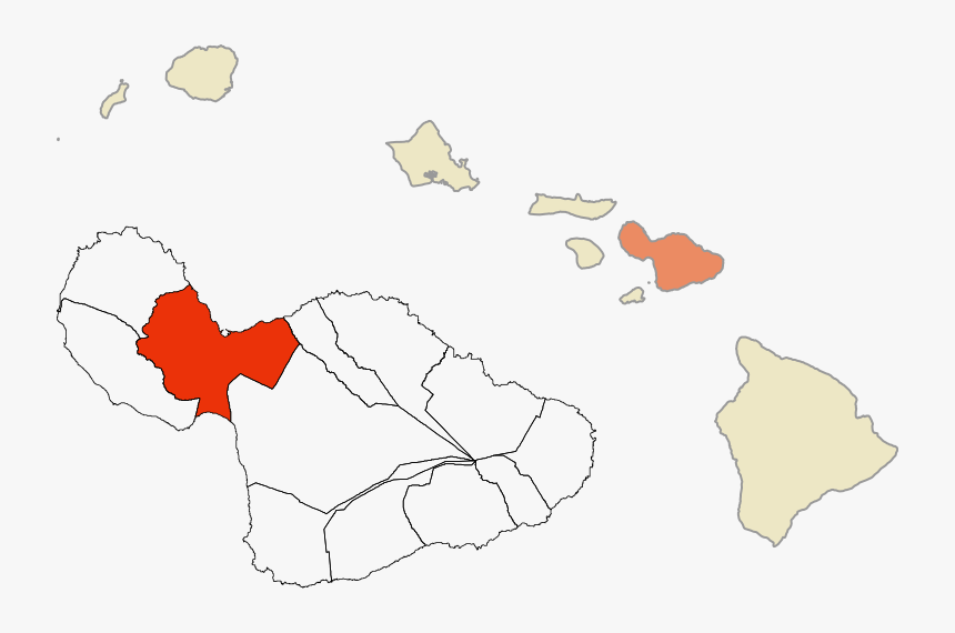 Historic Mokus Of Maui Map - Honuaula Maui, HD Png Download, Free Download