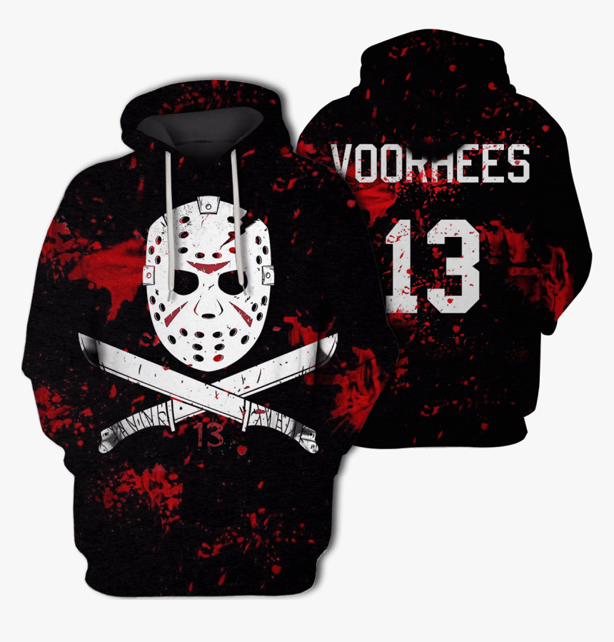 3d Jason Voorhees Friday The 13th Hoodie - Jason Mask Tattoo Outline, HD Png Download, Free Download