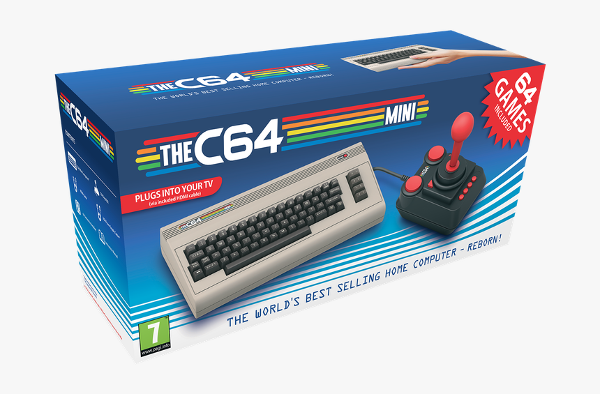 Commodore 64 Rises From The Ashes To Take On The Snes - Retro Commodore 64 Mini, HD Png Download, Free Download