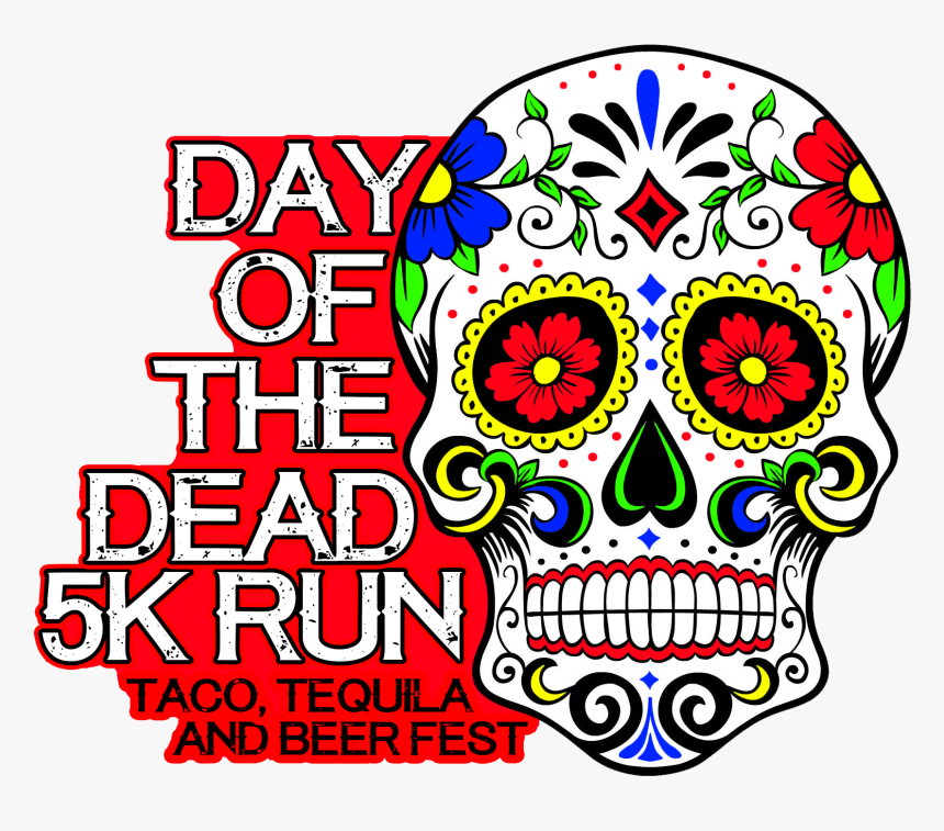 Day Of The Dead 5k - Sugar Skull Designs Easy, HD Png Download, Free Download