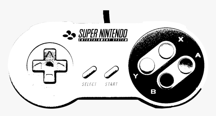 Snes Controller White Png - Super Nintendo, Transparent Png, Free Download