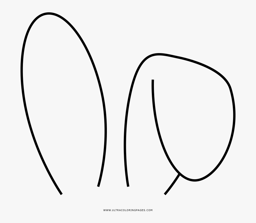 Transparent Rabbit Ears Png - Orejas De Conejo Dibujo, Png Download, Free Download