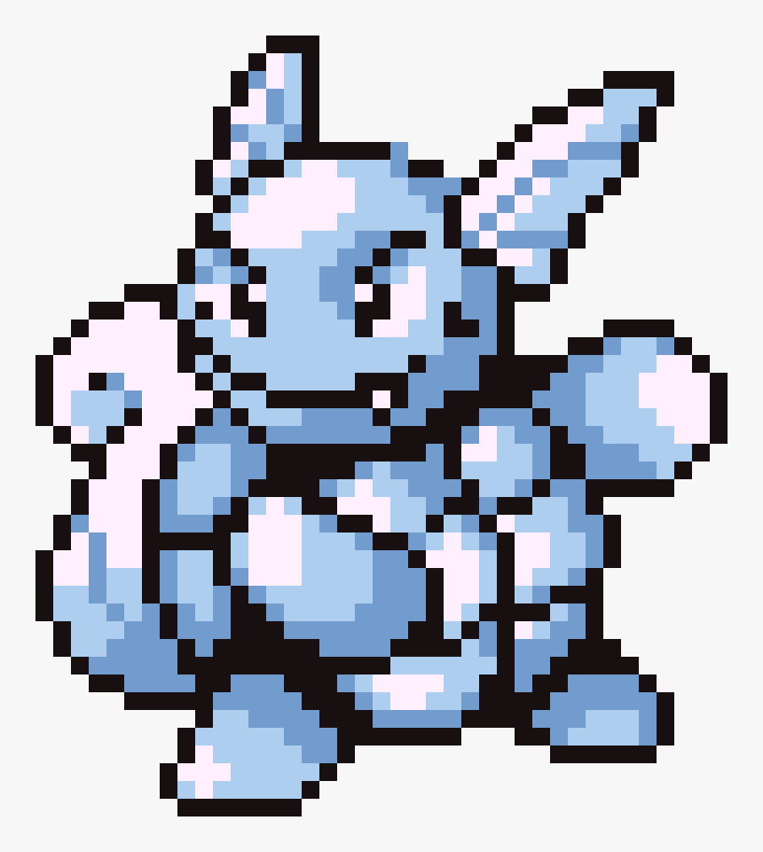 Pokemon Red Blastoise Sprite Png - Pokemon Red And Blue Wartortle, Transparent Png, Free Download