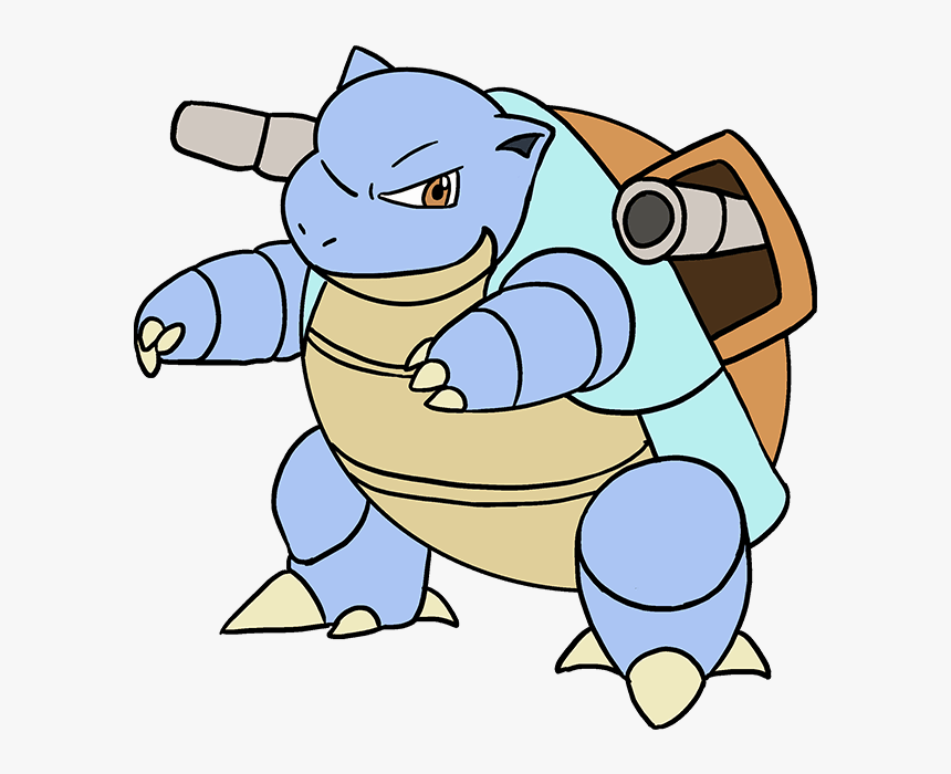 How To Draw Blastoise - Blastoise Easy Blastoise Easy, HD Png Download, Free Download