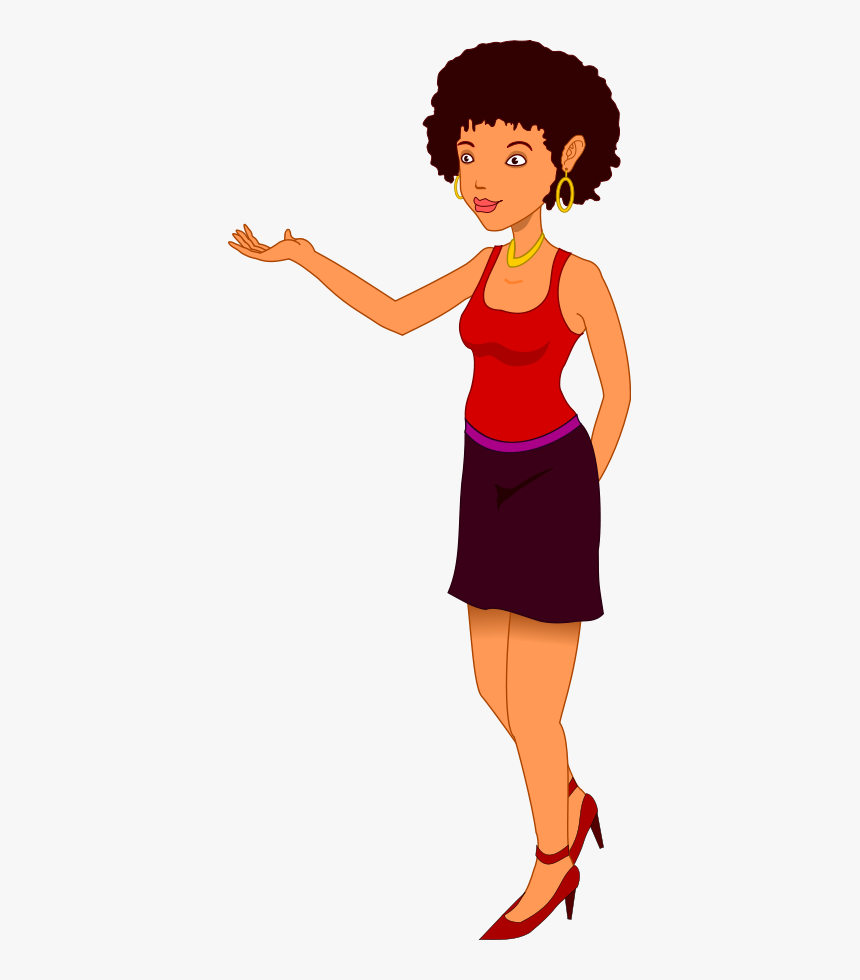 Woman Standing Clipart - Woman Clipart Transparent, HD Png Download - kindp...