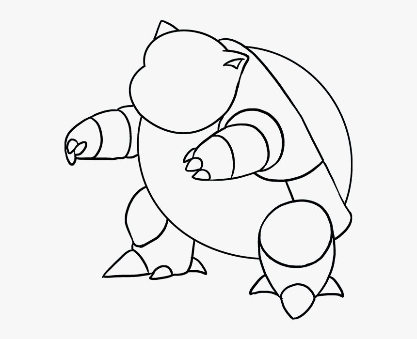 How To Draw Blastoise - Blastoise Black And White, HD Png Download, Free Download