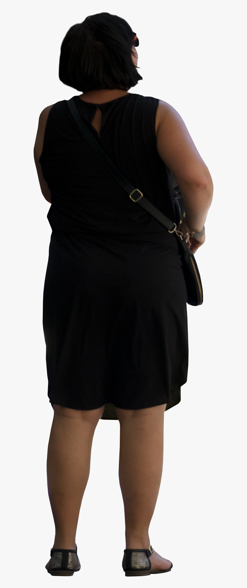 Woman Stand Back Png, Transparent Png, Free Download