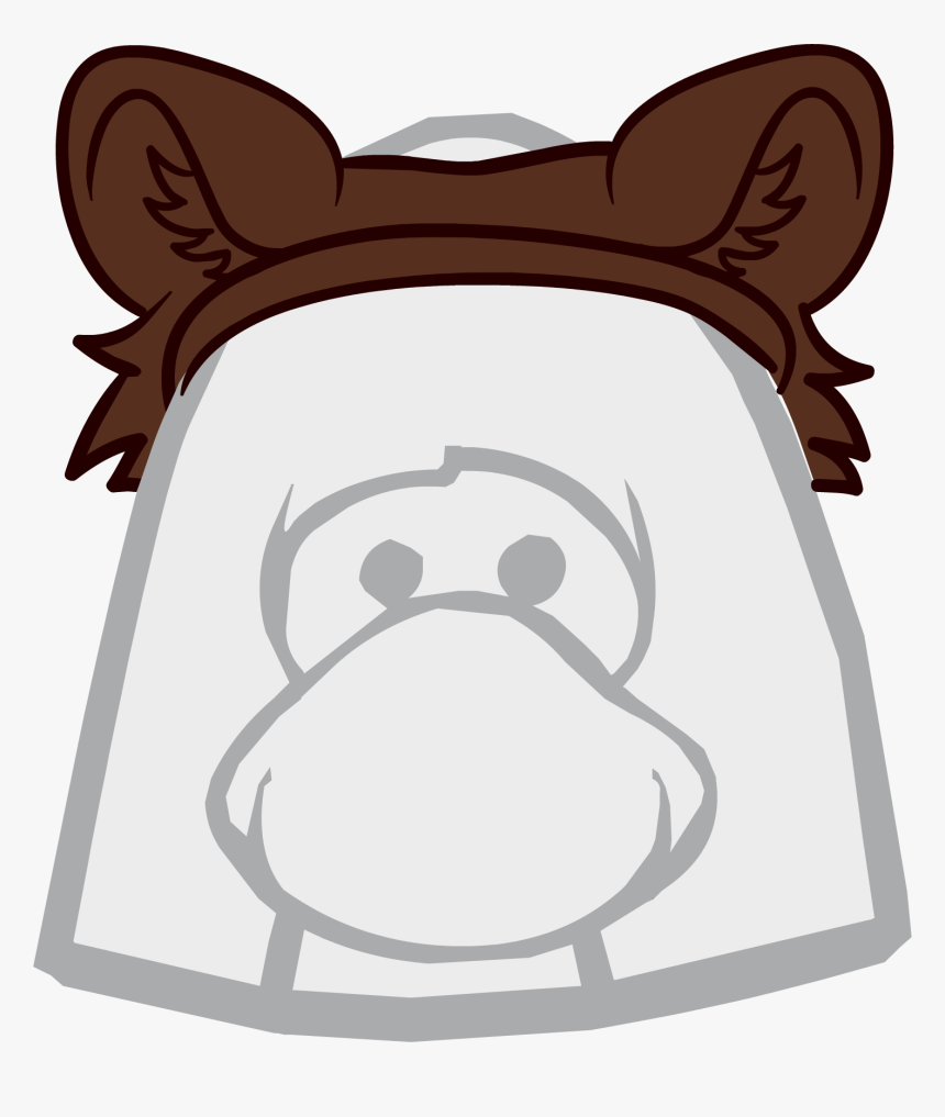 Bear Ears Png - Club Penguin Black Hat, Transparent Png, Free Download