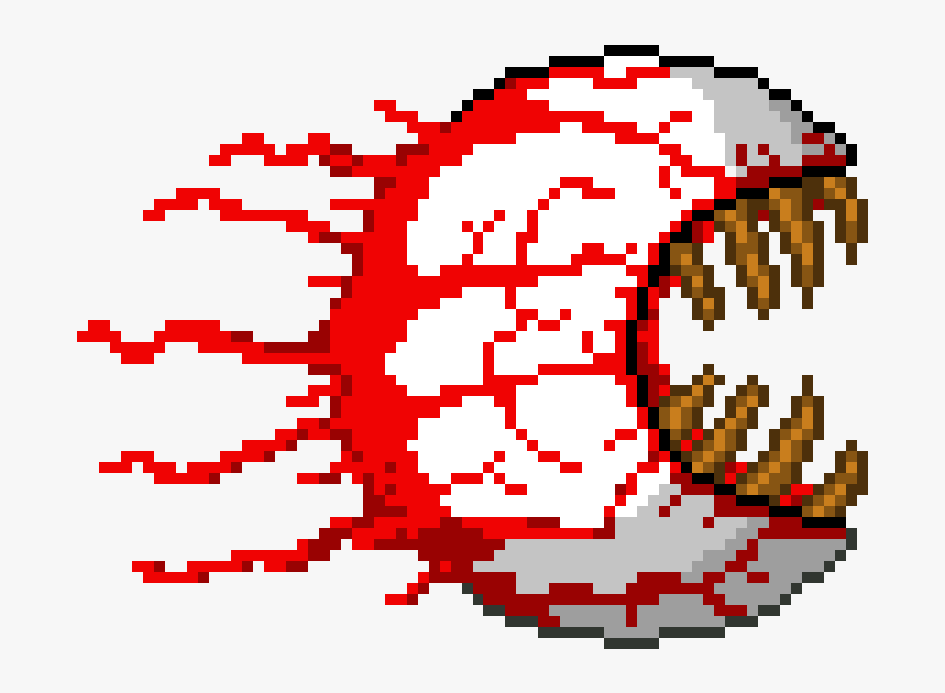 Terraria Eye Of Cthulhu Pixel Art HD Png Download Kindpng
