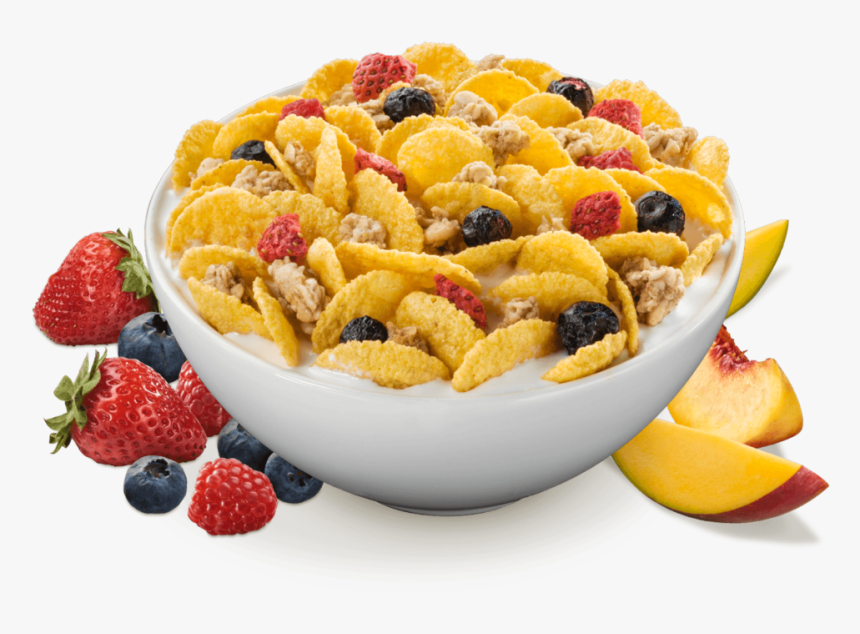 Bowl Of Flakes@2x-8 - Cereal Goes With What Fruits, HD Png Download, Free Download