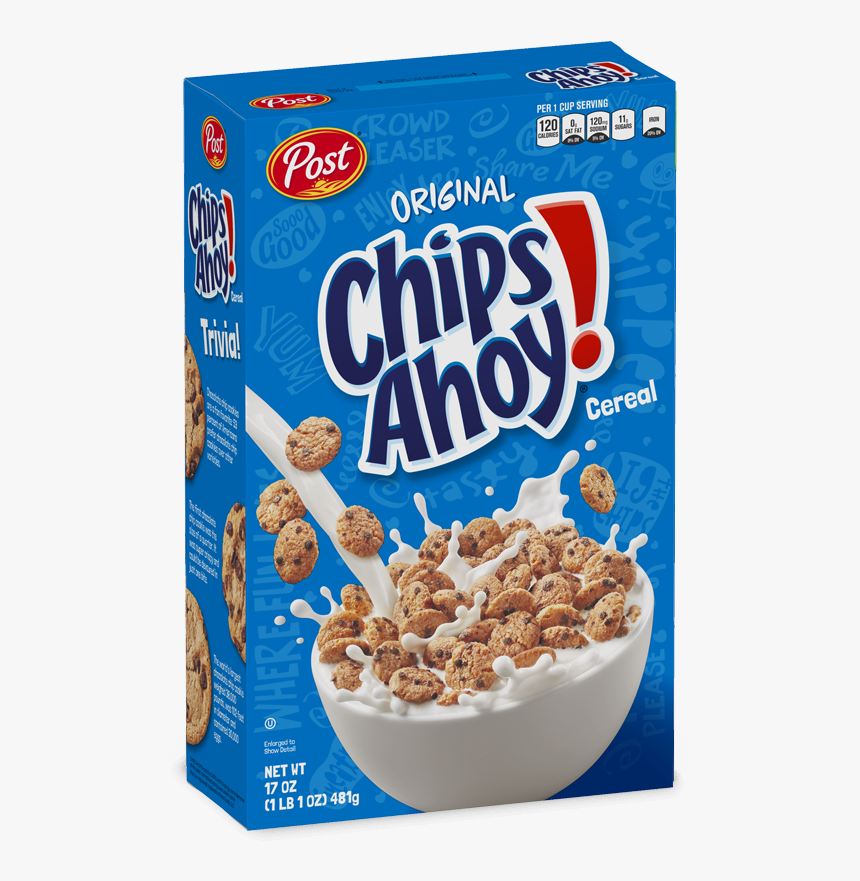 Box Chips Not New - Chocolate Chip Cookie Cereal Chips Ahoy, HD Png Download, Free Download